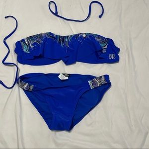 Royal blue miss me bikini